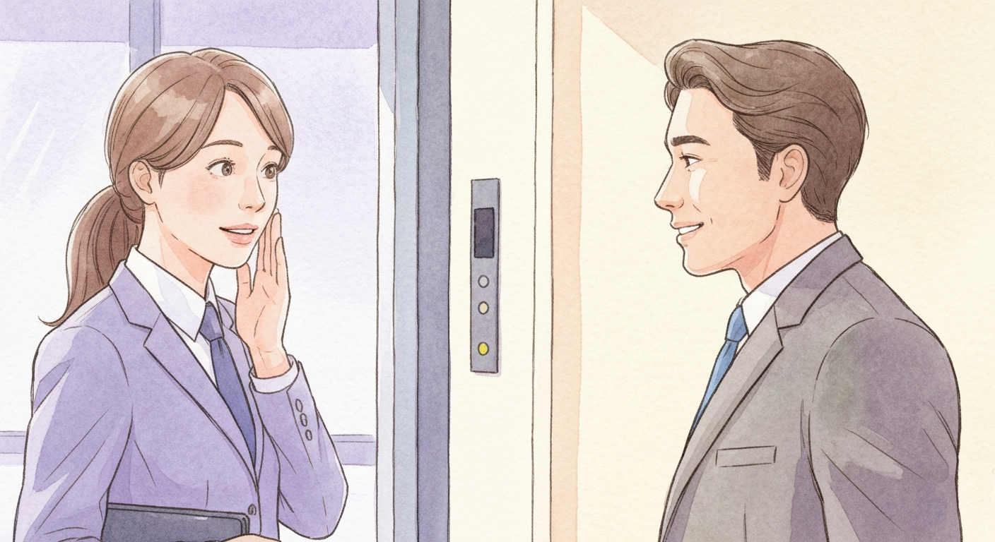 엘리베이터 상사와 단둘이, 말문 막혀 굳어버릴 때 대화 비법
