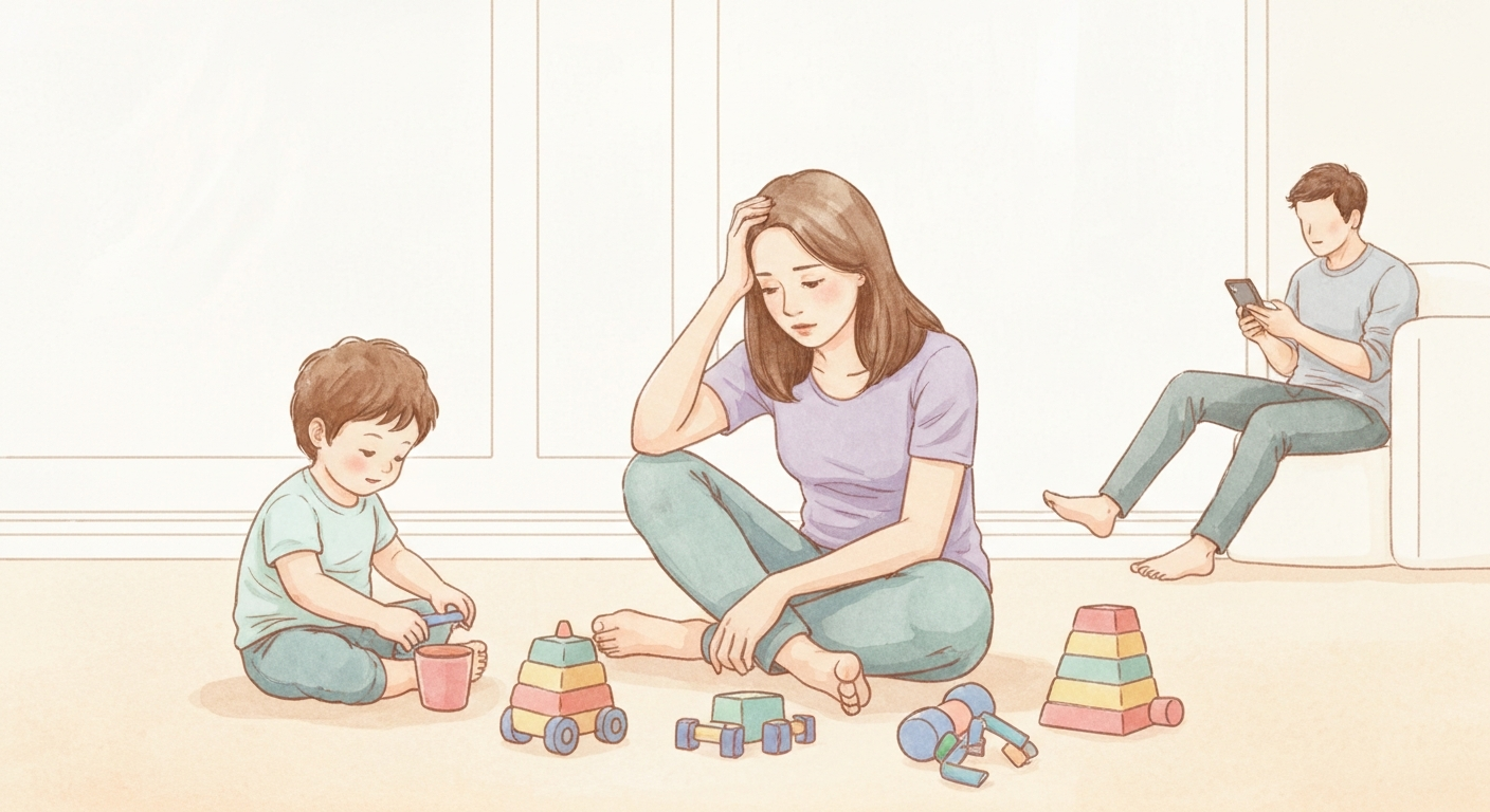 배우자가 육아에 소극적일 때: 혼자 감당하는 당신을 위한 실질적 조언